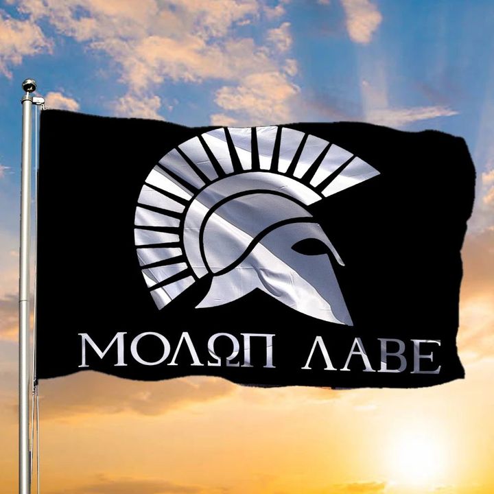 Molon Labe Flag For Sale Come And Take It Moaon Aabe Flag Military Spartan