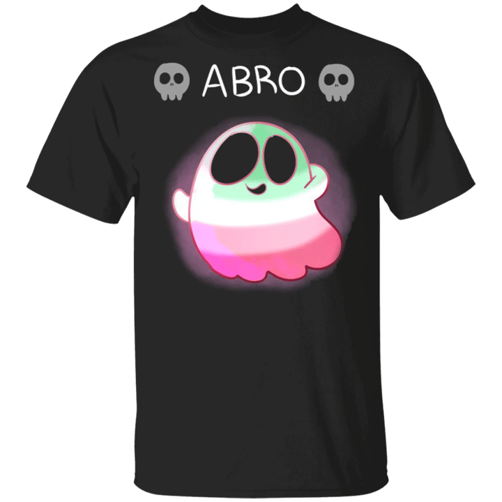 Abrosexual Flag Shirt Boo Abro Cute Lgbt T-Shirt Abrosexual Pride Apparel