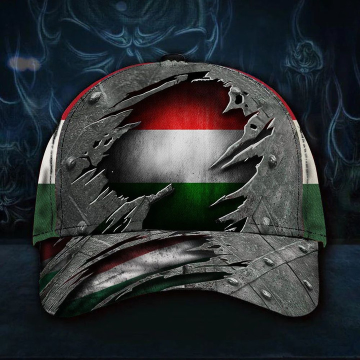 Hungary Hat 3D Print Vintage Old Retro Patriotic Country Hungary Flag Cap