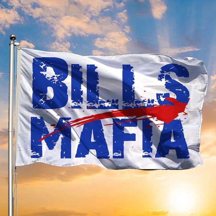 Bills Mafia Flag Buffalo Bills Football Team Support Banner Indoor Outdoor Decor