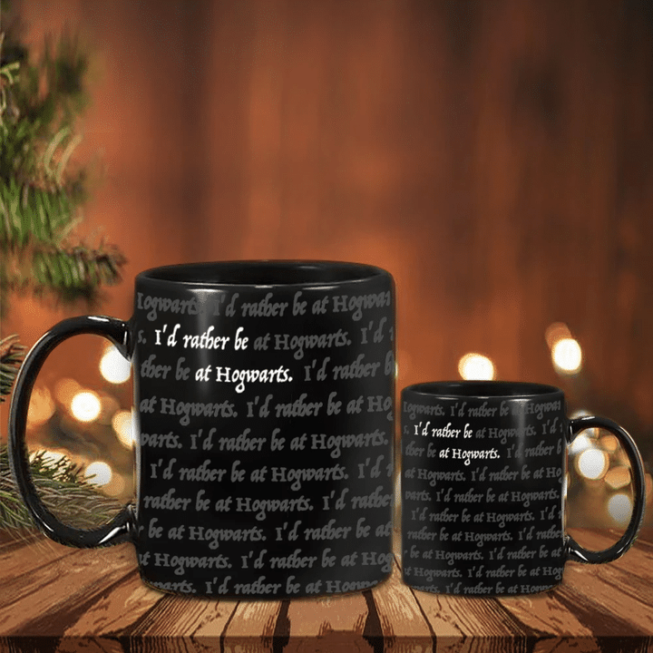 I'd Rather Be At Hogwarts Mug Harry Potter Lover Best Gift For Harry Potter Fans Adult - Pfyshop.com