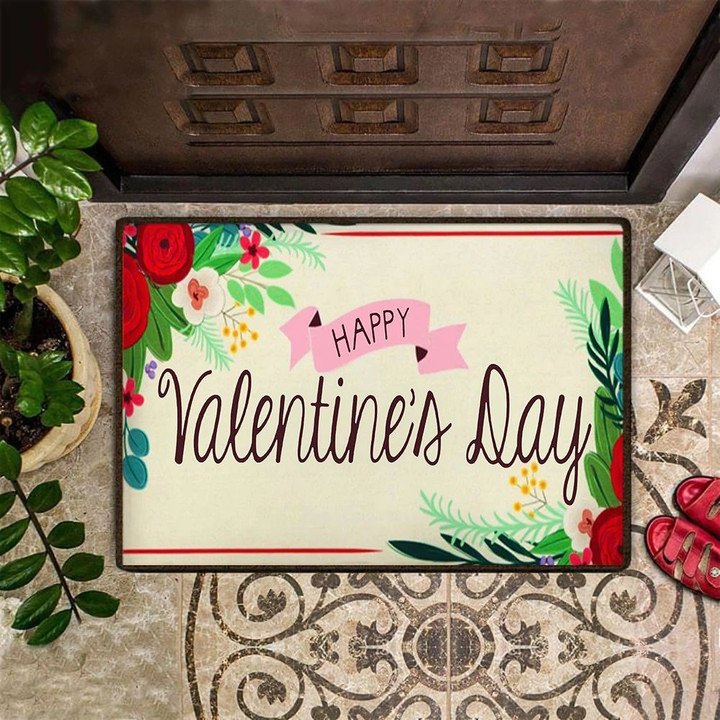 Valentines Doormat Happy Valentines Day Doormat Decor Indoor Inside Entrance Door Mat Gift