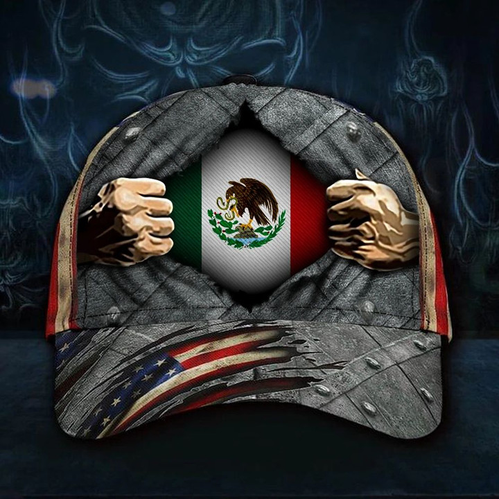 Mexico Flag Hat 3D Print American Flag Cap Patriotic Mexican Fathers Day Gift