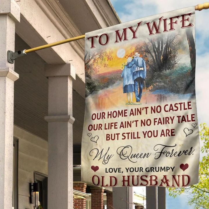 To My Wife Love Your Husband Flag Best Romantic Gift For Wife Online