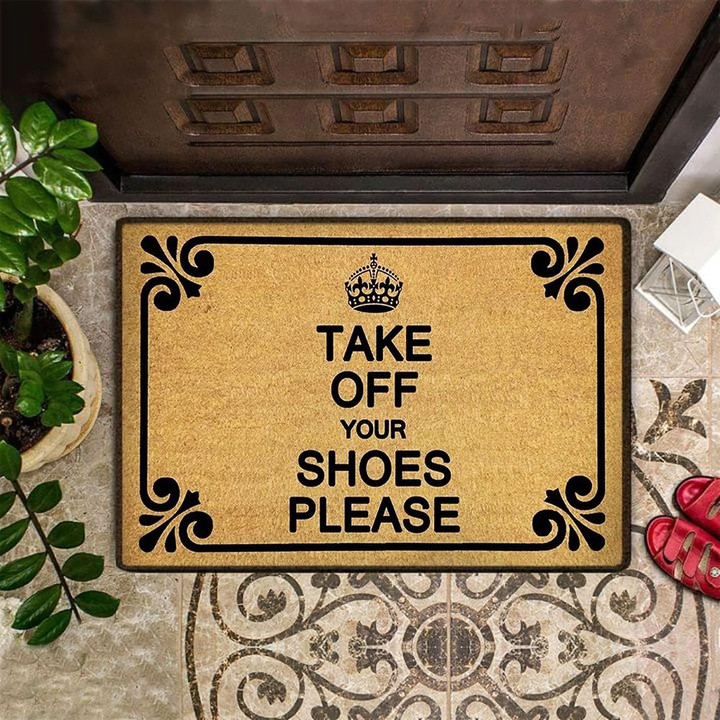 Take Off Your Shoes Please Doormat No Shoes Doormat Front Door Carpet Entry Door Rug