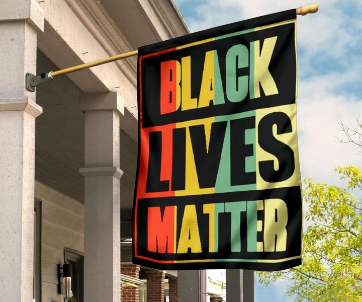 Black Lives Matter Flag African Black History Month Flag Garden Decor