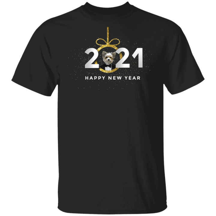 Yorkie Happy New Year 2021 T-Shirt New Years Eve Special Design Gift For Men For Women