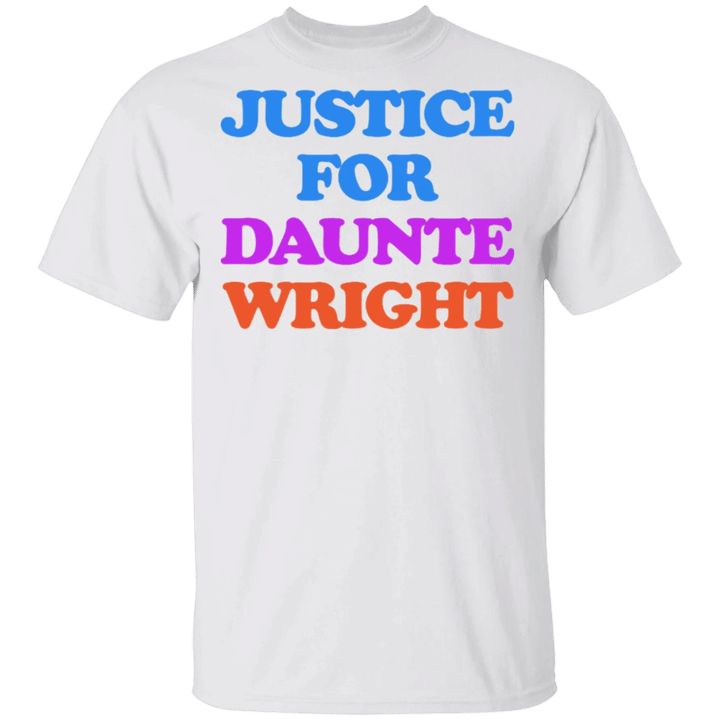 Justice For Daunte Wright Shirt Black Lives Matter T-Shirt No Justice No Peace BLM Merch