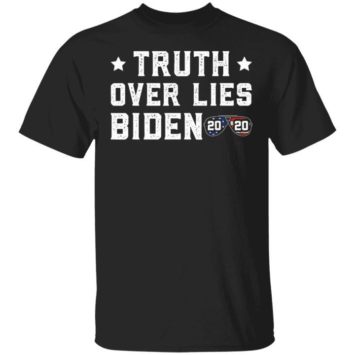 Truth Over Lies Biden Sunglasses 2020 T-Shirt Order Biden Harris Merch Anti Trump Saying Shirt