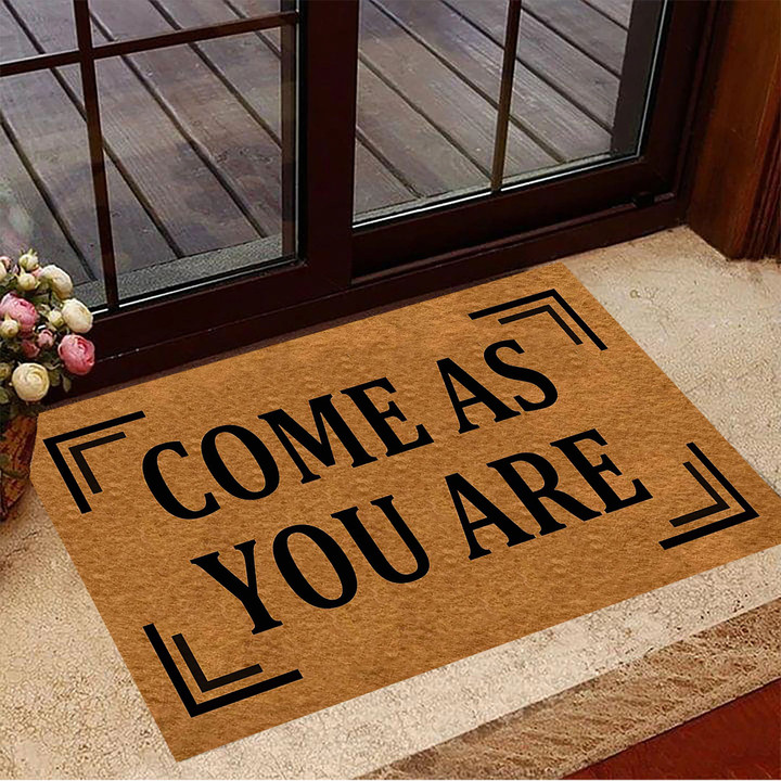 Come As You Are Doormat Outdoor Welcome Mat Cricut Doormat Porch Mat Gift