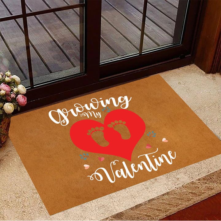 Valentines Doormat Growing My Valentine Inside Front Doormat Valentines Day Decor