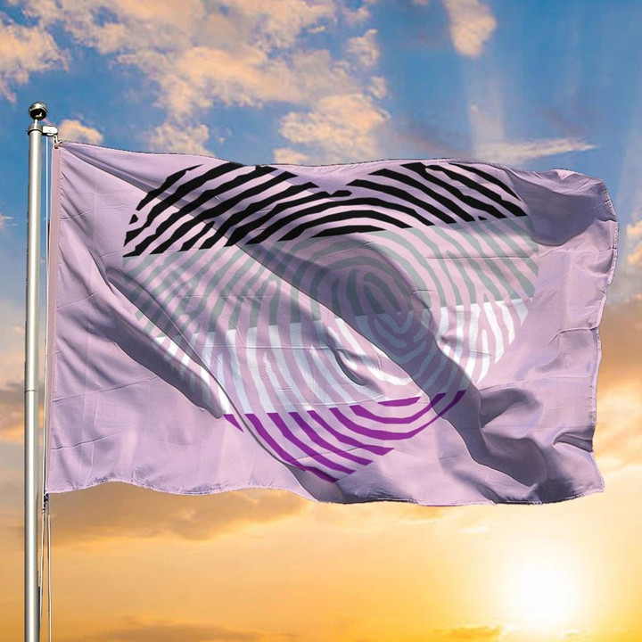 Asexual Flag International Asexuality Day Ace Flag Heart Asexual Pride Flag American LGBT Decor