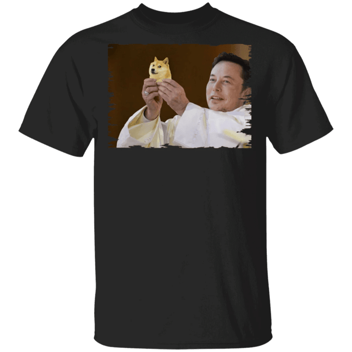 Dogecoin Shirt Pope Elon Musk Dogecoin Meme T-Shirt For Crypto Lovers