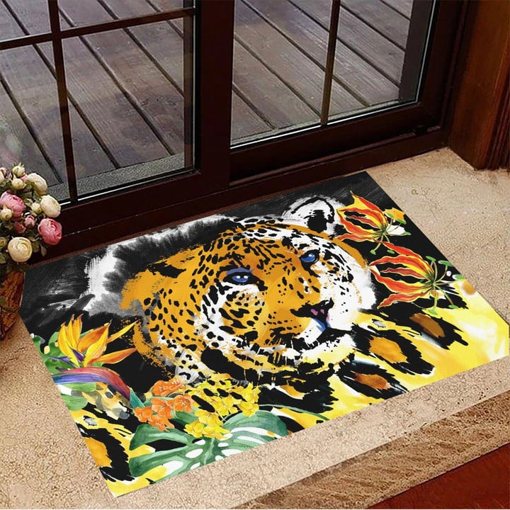 Leopard Doormat Outdoor Animal Mat Cheetah Doormat Housewarming Gift Ideas