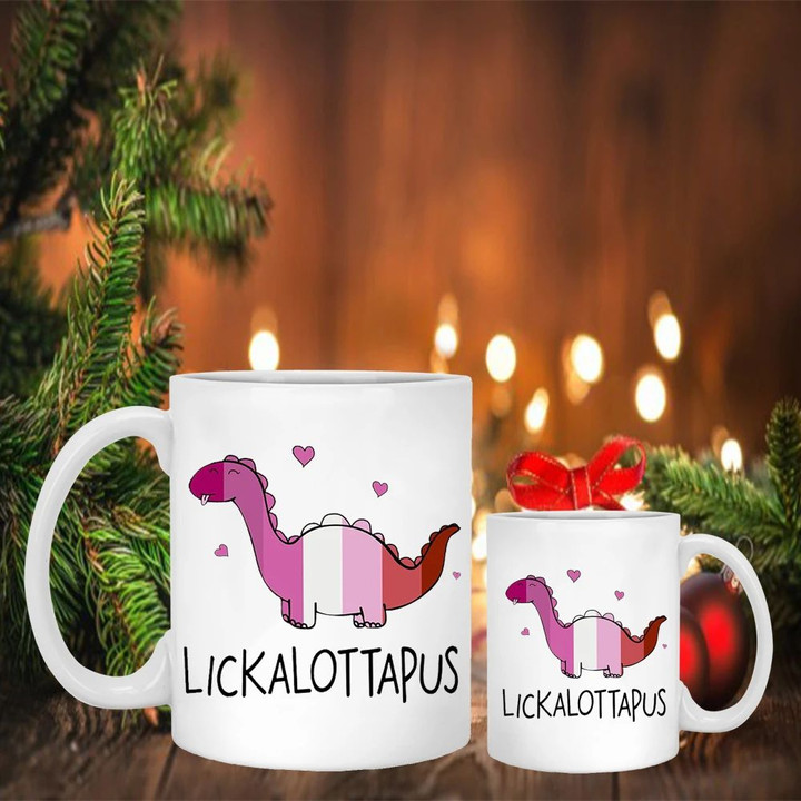 Lickalotapus Mug Sex Joke Funny Mug Saying Adults Gift For Dinosaur Lovers