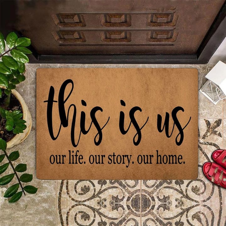 This Is Us Doormat Our Life Our Story Our Home Indoor Door Mat Front Doormat Outdoor