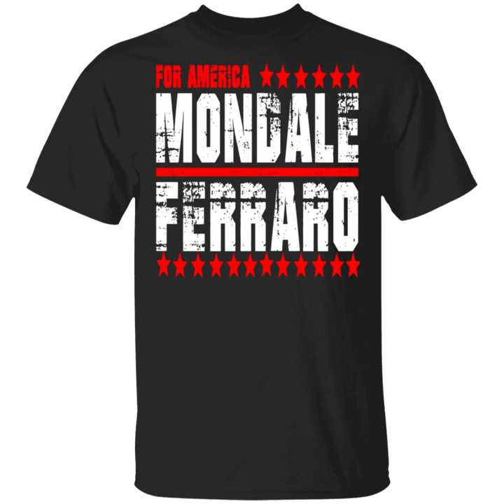 Vote Mondale Ferraro Shirt 1984 Campaign For America Vintage T-Shirt RIP Walter Mondale