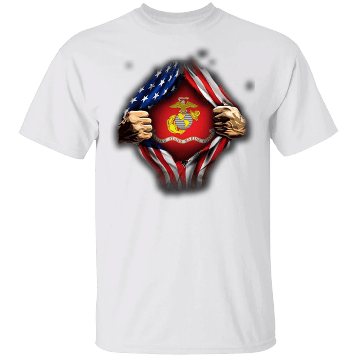 USMC Marine Shirt American Flag Patriotic Marine Corps T-Shirt US Marine Gift