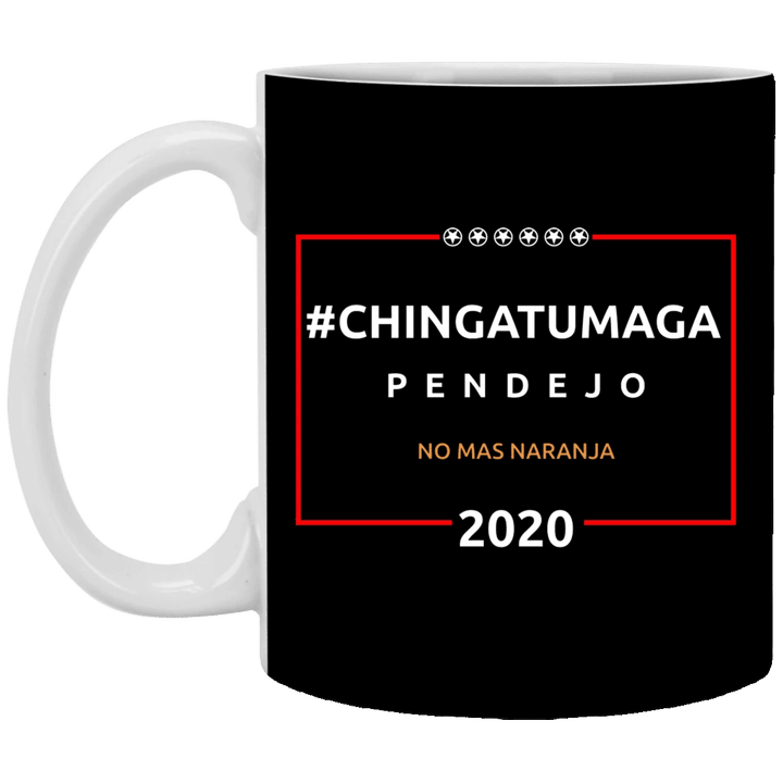 Chingatumaga Pendejo No Mas Naranja 2020 Mugs Joe Biden Fly Swatter Anti Trump Mug