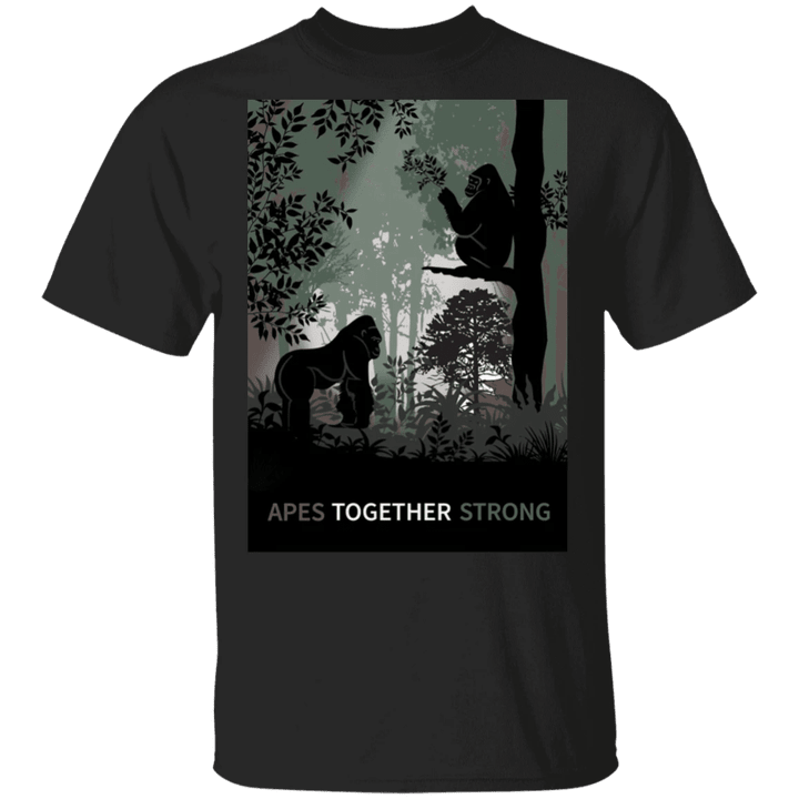 Dian Fossey Gorilla Fund T Shirt Apes Together Strong Shirt Gorillas T-Shirt Merch