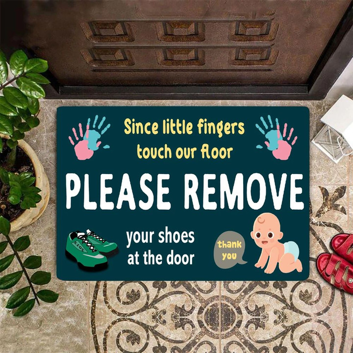 Please Remove Your Shoes Doormat Cute Door Mat Funny Front Door Mat Stussy Welcome Mat