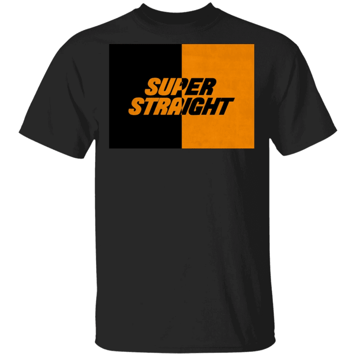 Super Straight Shirt Straight Pride Flag Shirt Black And Orange Gender Identity - Pfyshop.com