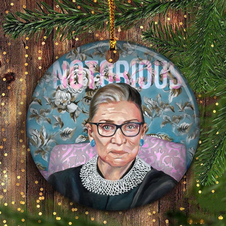 Ruth Bader Ginsburg Christmas Tree Ornament The Notorious RBG Ruth Bader Ginsberg Ornament