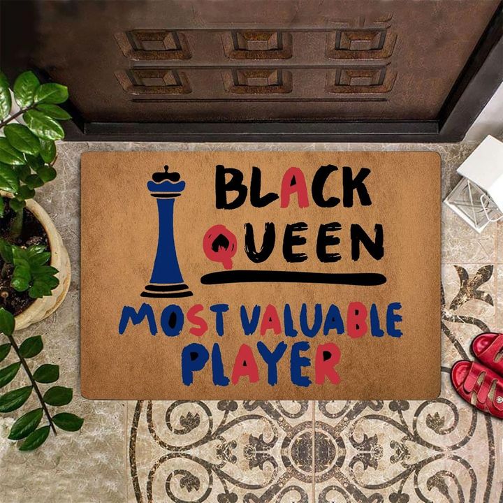 Black Queen Most Valuable Player Doormat Black History Month Gifts For Black Moms