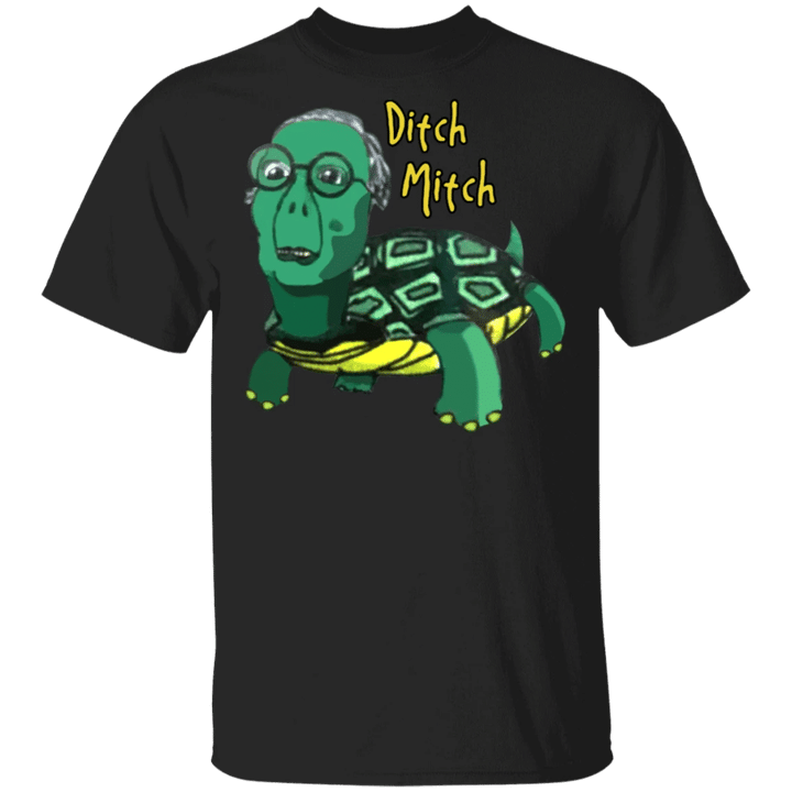 Fuck Mitch McConnell Shirt Ditch Mitch Funny Anti Turtle Face Against McConnell T-Shirt