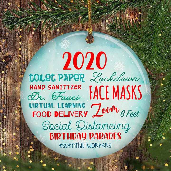 2020 A Year To Remember Ornament Funny Quarantine Ornament Christmas Tree Decorations - Pfyshop.com