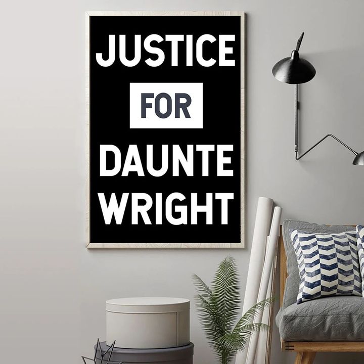 Justice For Daunte Wright Poster No Justice No Peace Dante Wright Vertical Poster Protest