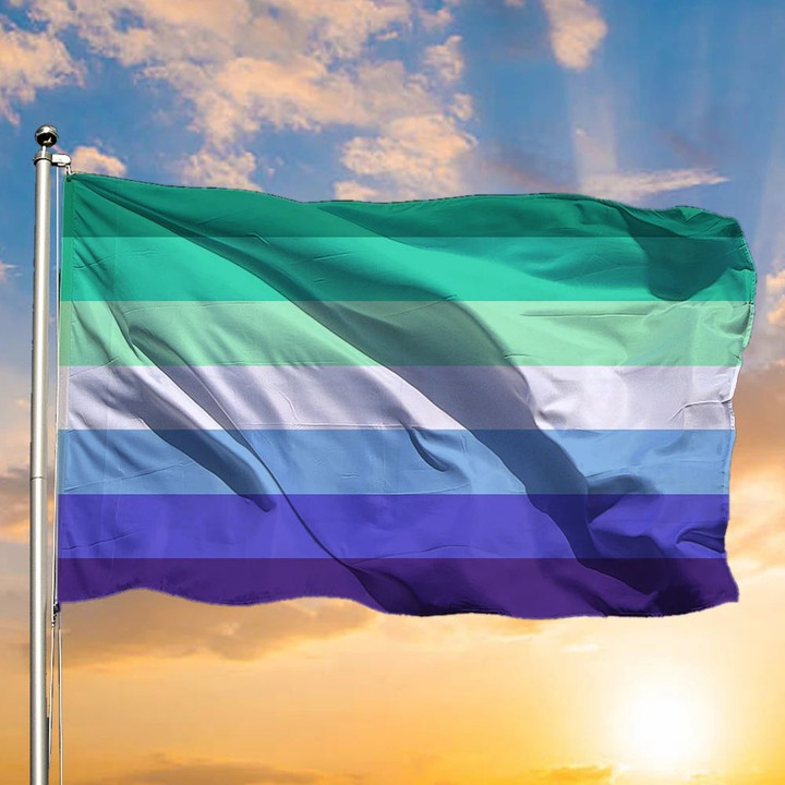 Mlm Flag Gay Men Mlm Male Pride Flag Decorative LGBTQ Gift For Him