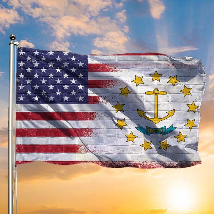 Rhode Island State Flag United States Flag Patriotic Decor Rhode Island Flag For Sale