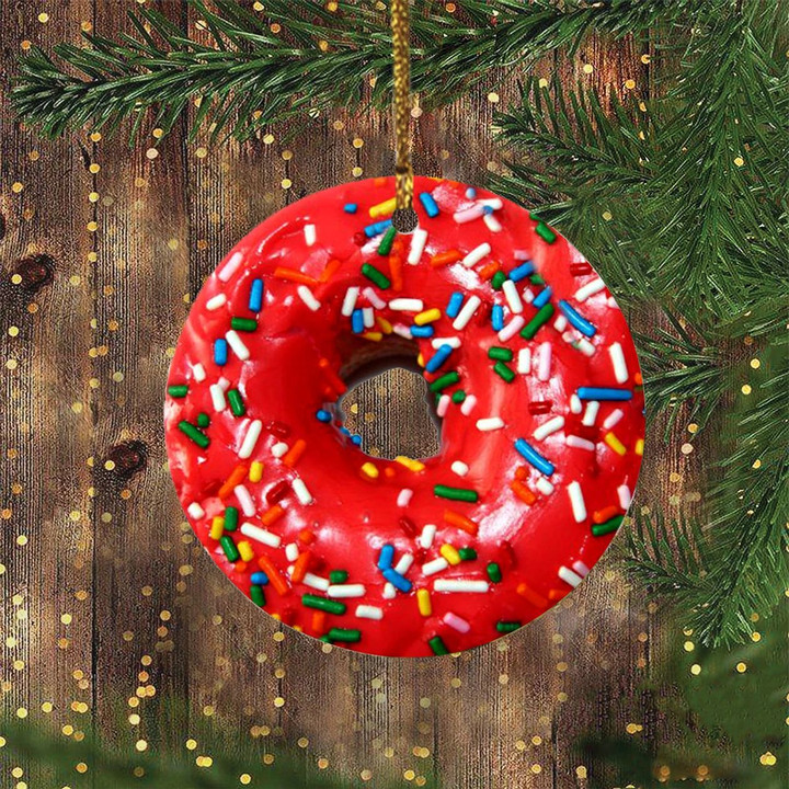 Donut Christmas Ornament Cute Ornament Christmas Tree Decoration Set