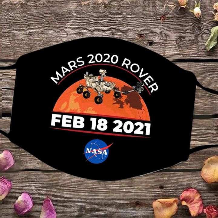 Mars 2020 Face Mask Nasa Logo Rover Perseverance Mask Feb 18 2021