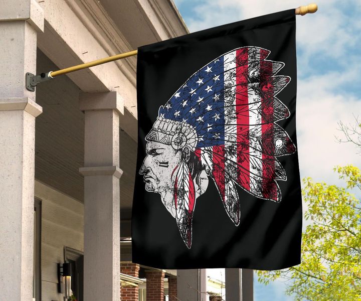 Native American Flag US Native American Indian Flag Pride Gifts For Front Door Decor October
