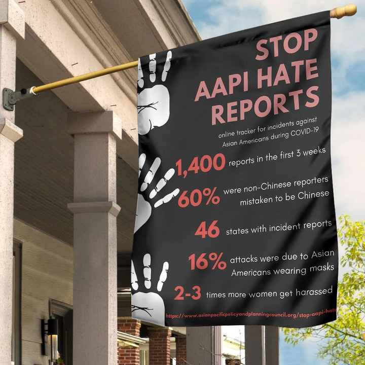 Stop Asian Hate Flag Stop AAPI Hate Report Stop Asian Hate Flag For Sale