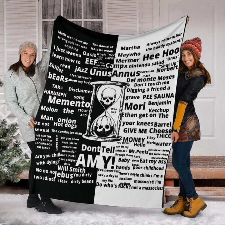 Unus Annus Merch Unus Annus Fleece Blanket Memento Mori Unus Annus Split Logo Merchandise - Pfyshop.com
