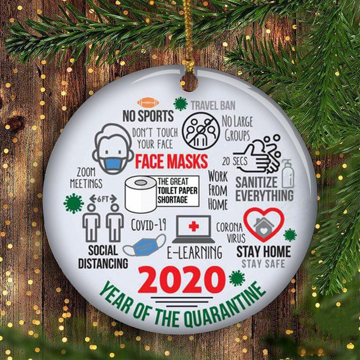 2020 A Year To Remember Ornament 2020 Year Of Quarantine Ornament Christmas Tree Decorations - Pfyshop.com
