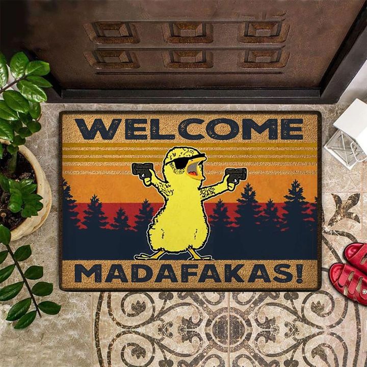 Chicken Madafakas Welcome Doormat Funny Welcome Mat For Front Door Mat