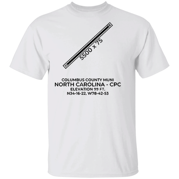 Whiteville T-Shirt Columbus County Muni North Carolina CPC Shirt Classic