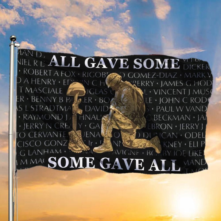 All Gave Some Some Gave All Flag Honor And Respect Armed Forces Items Proud Gifts For Veterans - Pfyshop.com