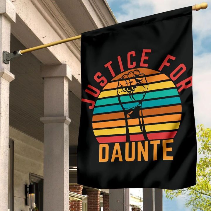 Justice For Daunte Wright Flag Black Lives Matter Decor Say His Name Flag