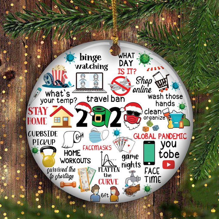 Funny 2020 Christmas Ornament Pandemic Ornament 2020 Annual Event Christmas Ornament