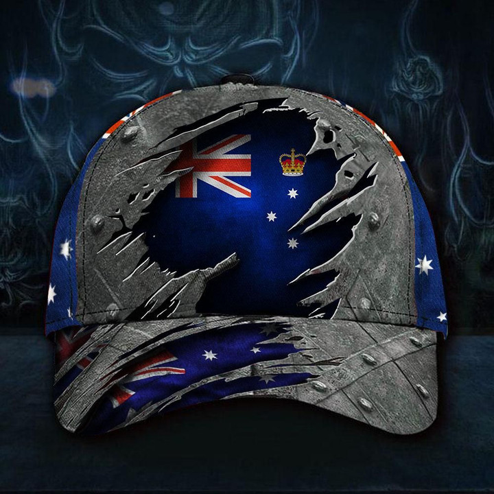 Victoria State 3D Hat Australian Cap Vintage Aus Hat For Men Patriotic Gift
