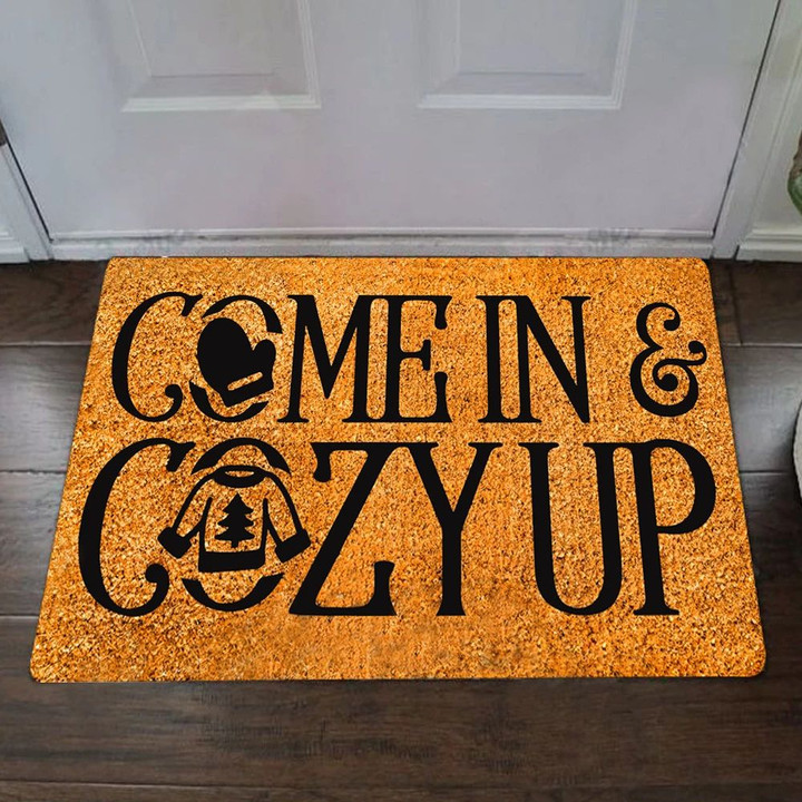 Come In And Cozy Up Doormat Outdoor Christmas Doormat Christmas Gifts For Mom