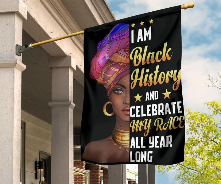 Black History Month Flag I Am Black History Women African American History Month Pride