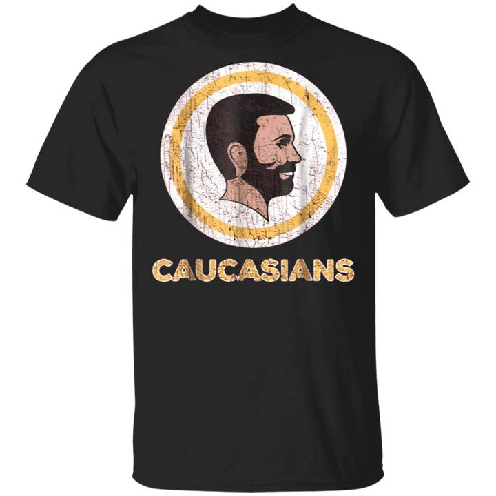 Caucasians Shirt Caucasian Pride T-Shirt Vintage Funny