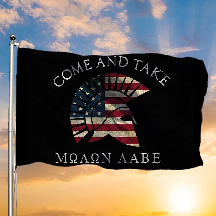 Molon Labe Flag Made In USA Come And Take It Moaon Aabe Flag 2Nd Amendment