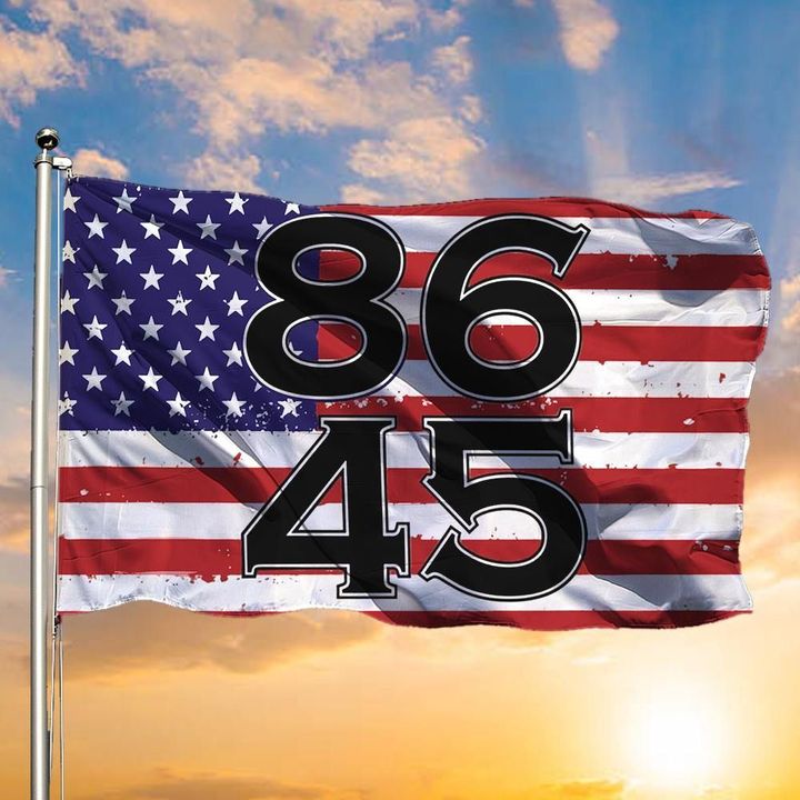 86 45 American Flag Gretchen Whitmer 8645 Flag Political Decorative Flag For Impeach Trump - Pfyshop.com